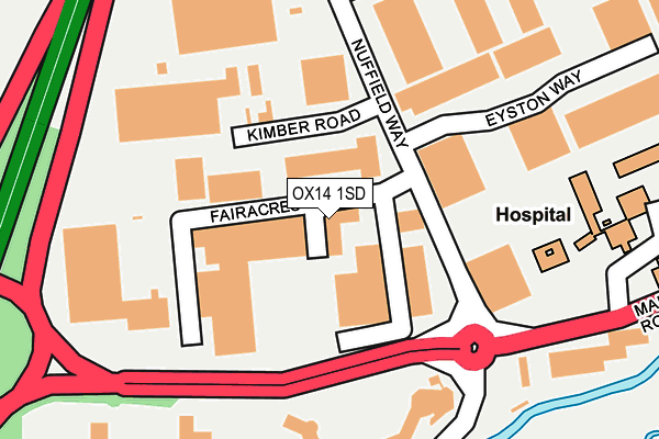 OX14 1SD map - OS OpenMap – Local (Ordnance Survey) OX14 1SD map - OS OpenMap – Local (Ordnance Survey)