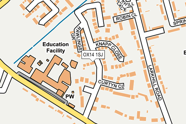 OX14 1SJ map - OS OpenMap – Local (Ordnance Survey) OX14 1SJ map - OS OpenMap – Local (Ordnance Survey)