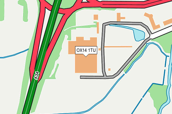 OX14 1TU map - OS OpenMap – Local (Ordnance Survey) OX14 1TU map - OS OpenMap – Local (Ordnance Survey)