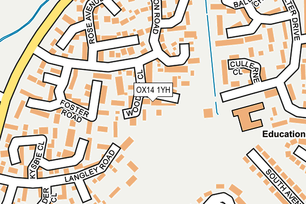 OX14 1YH map - OS OpenMap – Local (Ordnance Survey) OX14 1YH map - OS OpenMap – Local (Ordnance Survey)