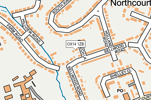 OX14 1ZB map - OS OpenMap – Local (Ordnance Survey) OX14 1ZB map - OS OpenMap – Local (Ordnance Survey)