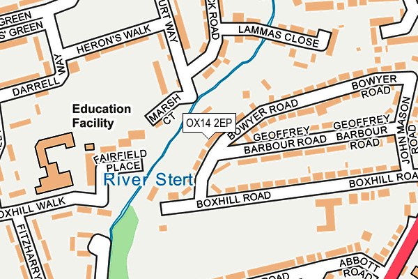 OX14 2EP map - OS OpenMap – Local (Ordnance Survey)