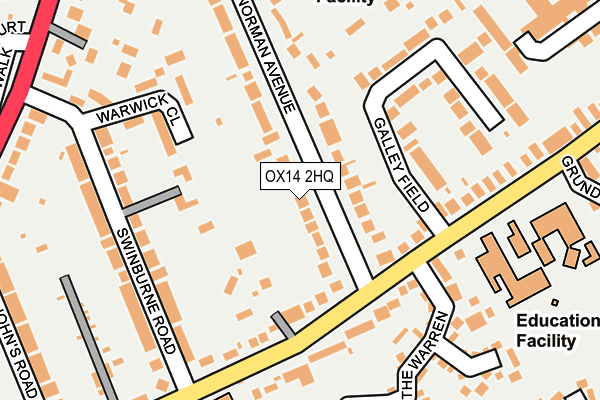 OX14 2HQ map - OS OpenMap – Local (Ordnance Survey) OX14 2HQ map - OS OpenMap – Local (Ordnance Survey)