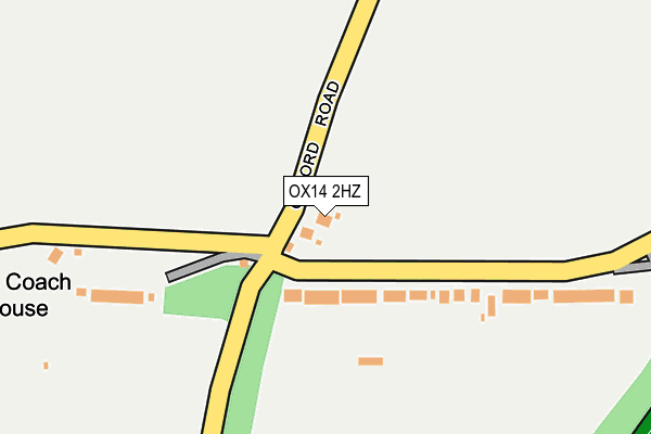 OX14 2HZ map - OS OpenMap – Local (Ordnance Survey) OX14 2HZ map - OS OpenMap – Local (Ordnance Survey)