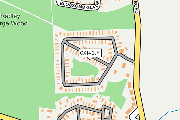 OX14 2JY map - OS OpenMap – Local (Ordnance Survey) OX14 2JY map - OS OpenMap – Local (Ordnance Survey)