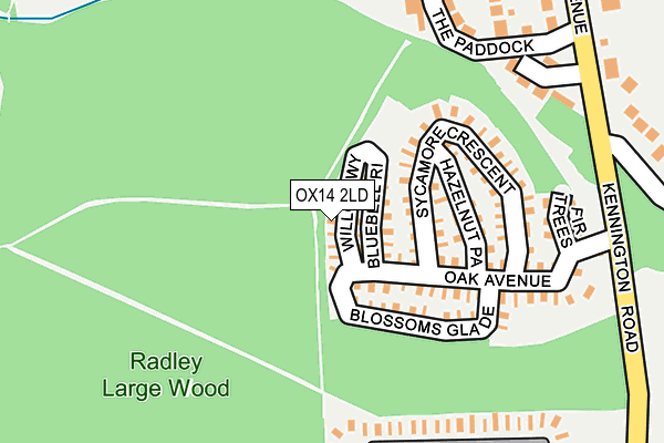 OX14 2LD map - OS OpenMap – Local (Ordnance Survey) OX14 2LD map - OS OpenMap – Local (Ordnance Survey)