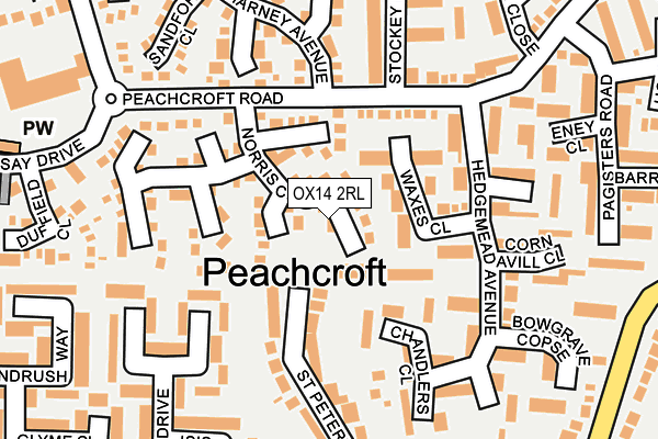 OX14 2RL map - OS OpenMap – Local (Ordnance Survey) OX14 2RL map - OS OpenMap – Local (Ordnance Survey)