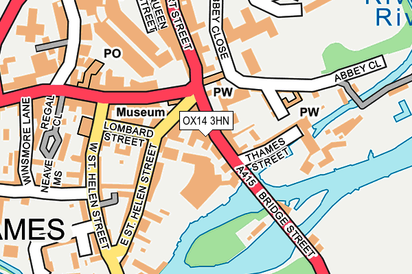 OX14 3HN map - OS OpenMap – Local (Ordnance Survey) OX14 3HN map - OS OpenMap – Local (Ordnance Survey)