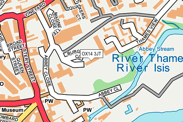 OX14 3JT map - OS OpenMap – Local (Ordnance Survey)