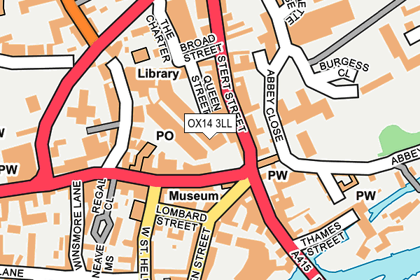 OX14 3LL map - OS OpenMap – Local (Ordnance Survey) OX14 3LL map - OS OpenMap – Local (Ordnance Survey)