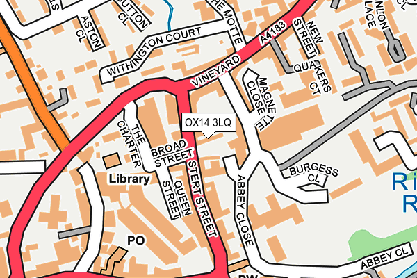 OX14 3LQ map - OS OpenMap – Local (Ordnance Survey) OX14 3LQ map - OS OpenMap – Local (Ordnance Survey)