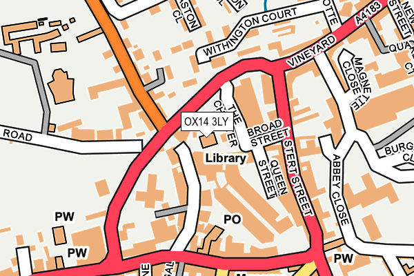 OX14 3LY map - OS OpenMap – Local (Ordnance Survey) OX14 3LY map - OS OpenMap – Local (Ordnance Survey)