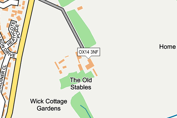 OX14 3NF map - OS OpenMap – Local (Ordnance Survey) OX14 3NF map - OS OpenMap – Local (Ordnance Survey)
