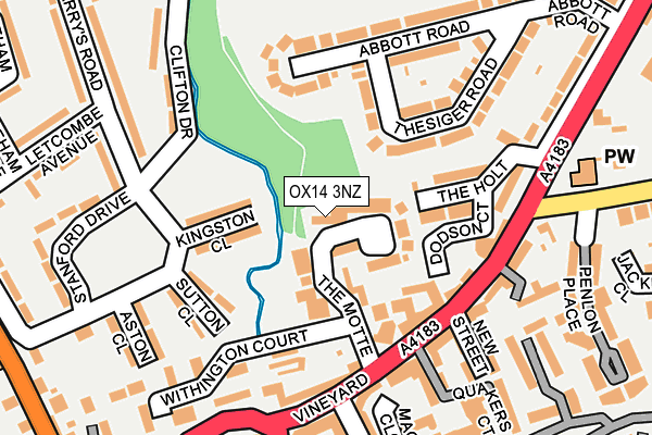 OX14 3NZ map - OS OpenMap – Local (Ordnance Survey) OX14 3NZ map - OS OpenMap – Local (Ordnance Survey)