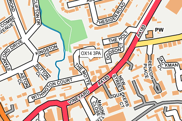 OX14 3PA map - OS OpenMap – Local (Ordnance Survey) OX14 3PA map - OS OpenMap – Local (Ordnance Survey)