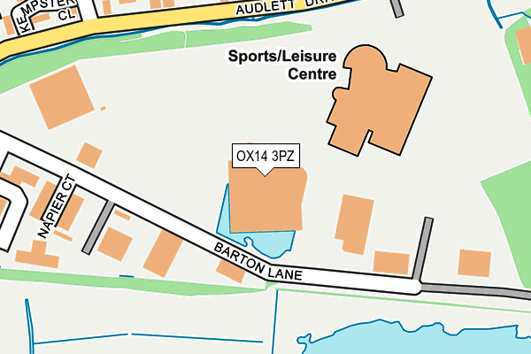 OX14 3PZ map - OS OpenMap – Local (Ordnance Survey)