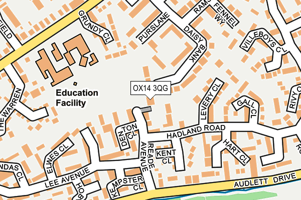 OX14 3QG map - OS OpenMap – Local (Ordnance Survey) OX14 3QG map - OS OpenMap – Local (Ordnance Survey)