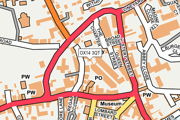 OX14 3QT map - OS OpenMap – Local (Ordnance Survey) OX14 3QT map - OS OpenMap – Local (Ordnance Survey)