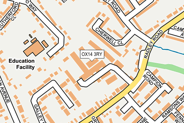 OX14 3RY map - OS OpenMap – Local (Ordnance Survey) OX14 3RY map - OS OpenMap – Local (Ordnance Survey)