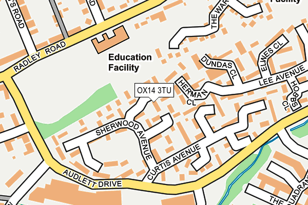 OX14 3TU map - OS OpenMap – Local (Ordnance Survey)