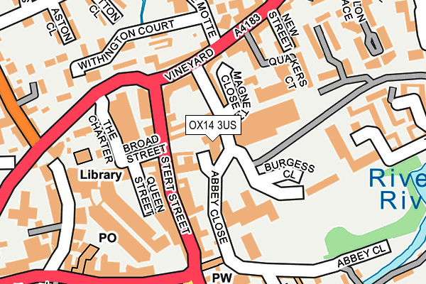 OX14 3US map - OS OpenMap – Local (Ordnance Survey) OX14 3US map - OS OpenMap – Local (Ordnance Survey)