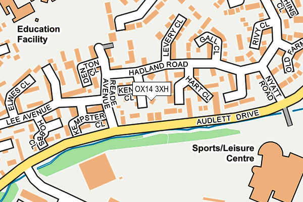 OX14 3XH map - OS OpenMap – Local (Ordnance Survey) OX14 3XH map - OS OpenMap – Local (Ordnance Survey)