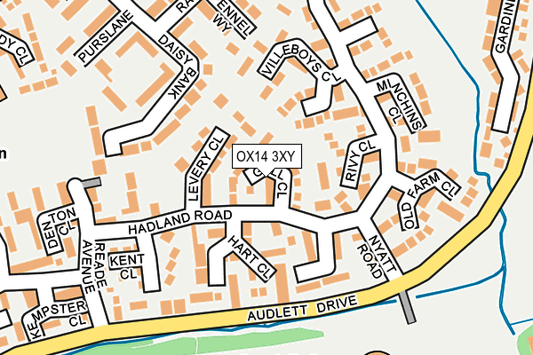 OX14 3XY map - OS OpenMap – Local (Ordnance Survey) OX14 3XY map - OS OpenMap – Local (Ordnance Survey)