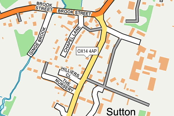 OX14 4AP map - OS OpenMap – Local (Ordnance Survey) OX14 4AP map - OS OpenMap – Local (Ordnance Survey)