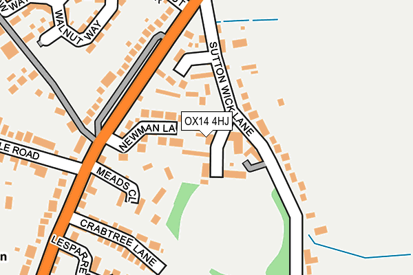 OX14 4HJ map - OS OpenMap – Local (Ordnance Survey) OX14 4HJ map - OS OpenMap – Local (Ordnance Survey)