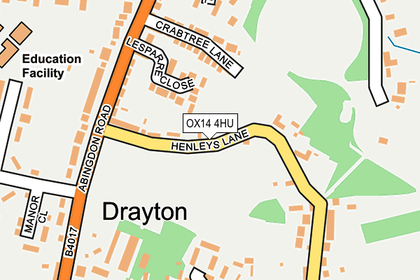 OX14 4HU map - OS OpenMap – Local (Ordnance Survey) OX14 4HU map - OS OpenMap – Local (Ordnance Survey)