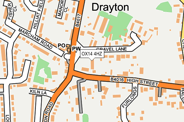 OX14 4HZ map - OS OpenMap – Local (Ordnance Survey) OX14 4HZ map - OS OpenMap – Local (Ordnance Survey)