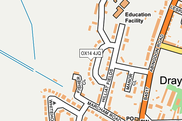 OX14 4JQ map - OS OpenMap – Local (Ordnance Survey) OX14 4JQ map - OS OpenMap – Local (Ordnance Survey)