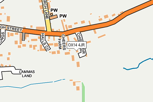 OX14 4JR map - OS OpenMap – Local (Ordnance Survey) OX14 4JR map - OS OpenMap – Local (Ordnance Survey)
