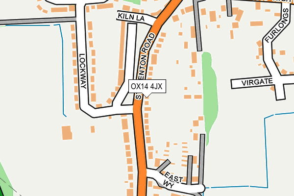 OX14 4JX map - OS OpenMap – Local (Ordnance Survey) OX14 4JX map - OS OpenMap – Local (Ordnance Survey)