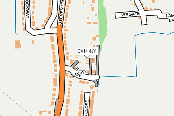 OX14 4JY map - OS OpenMap – Local (Ordnance Survey) OX14 4JY map - OS OpenMap – Local (Ordnance Survey)