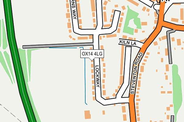 OX14 4LG map - OS OpenMap – Local (Ordnance Survey) OX14 4LG map - OS OpenMap – Local (Ordnance Survey)
