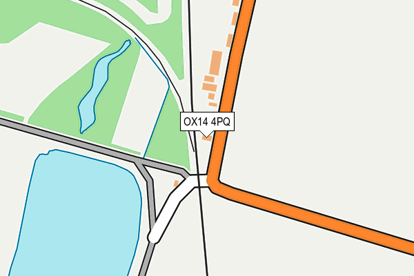OX14 4PQ map - OS OpenMap – Local (Ordnance Survey) OX14 4PQ map - OS OpenMap – Local (Ordnance Survey)