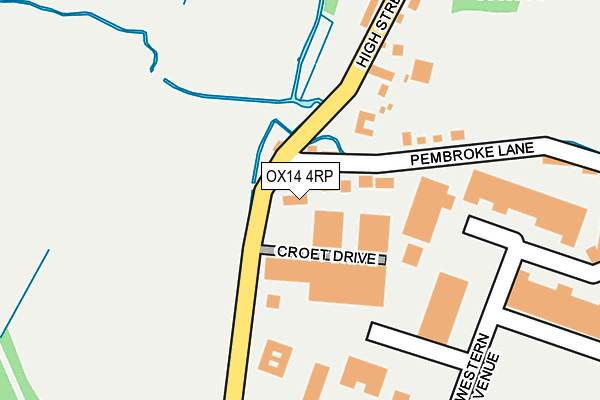 OX14 4RP map - OS OpenMap – Local (Ordnance Survey) OX14 4RP map - OS OpenMap – Local (Ordnance Survey)