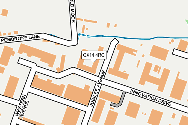 OX14 4RQ map - OS OpenMap – Local (Ordnance Survey) OX14 4RQ map - OS OpenMap – Local (Ordnance Survey)
