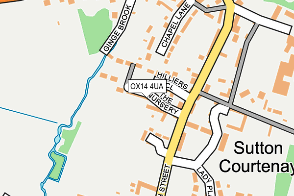 OX14 4UA map - OS OpenMap – Local (Ordnance Survey)