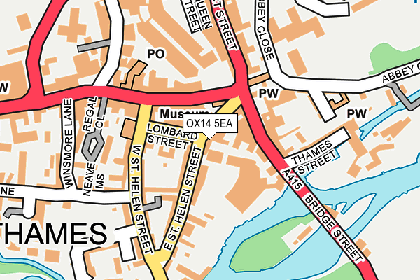 OX14 5EA map - OS OpenMap – Local (Ordnance Survey) OX14 5EA map - OS OpenMap – Local (Ordnance Survey)