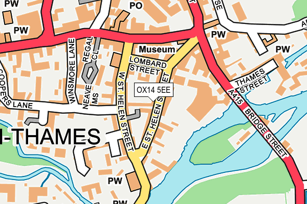 OX14 5EE map - OS OpenMap – Local (Ordnance Survey) OX14 5EE map - OS OpenMap – Local (Ordnance Survey)