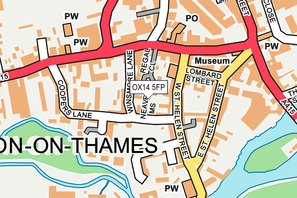 OX14 5FP map - OS OpenMap – Local (Ordnance Survey)