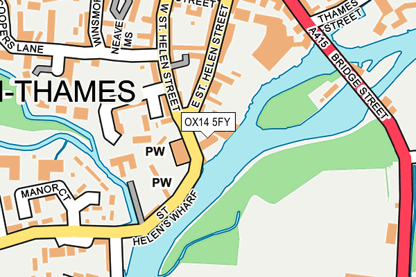 OX14 5FY map - OS OpenMap – Local (Ordnance Survey) OX14 5FY map - OS OpenMap – Local (Ordnance Survey)