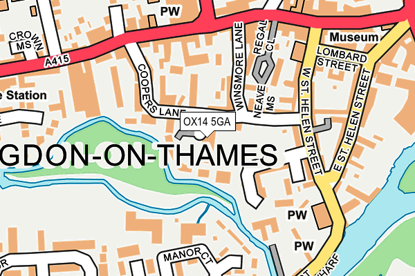 OX14 5GA map - OS OpenMap – Local (Ordnance Survey) OX14 5GA map - OS OpenMap – Local (Ordnance Survey)