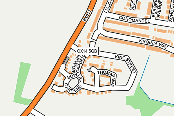 OX14 5GB map - OS OpenMap – Local (Ordnance Survey) OX14 5GB map - OS OpenMap – Local (Ordnance Survey)