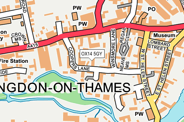 OX14 5GY map - OS OpenMap – Local (Ordnance Survey) OX14 5GY map - OS OpenMap – Local (Ordnance Survey)