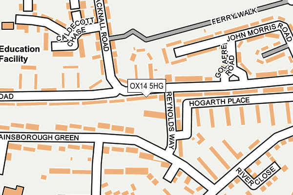 OX14 5HG map - OS OpenMap – Local (Ordnance Survey) OX14 5HG map - OS OpenMap – Local (Ordnance Survey)