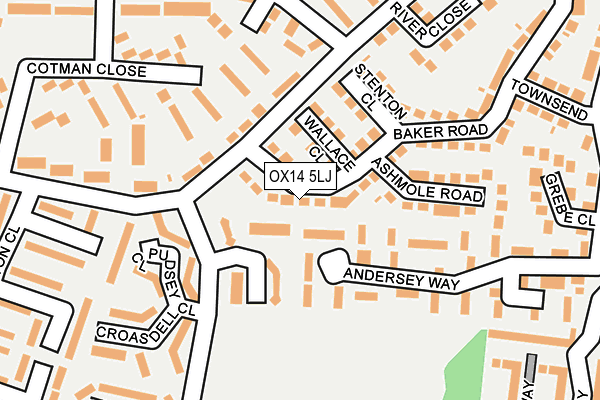 OX14 5LJ map - OS OpenMap – Local (Ordnance Survey) OX14 5LJ map - OS OpenMap – Local (Ordnance Survey)