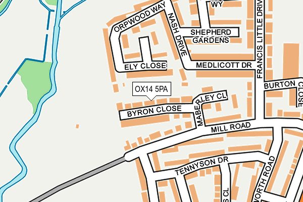 OX14 5PA map - OS OpenMap – Local (Ordnance Survey) OX14 5PA map - OS OpenMap – Local (Ordnance Survey)